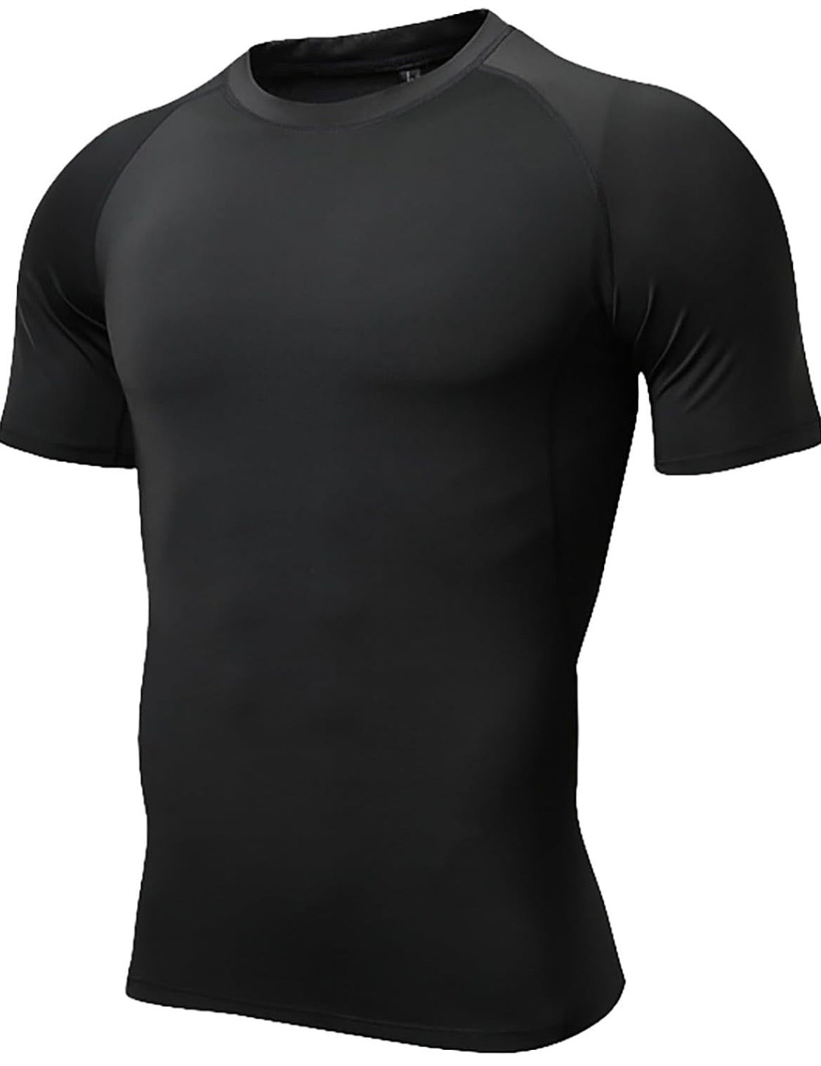 ATHLETIC FIT T-SHIRT IN BLACK